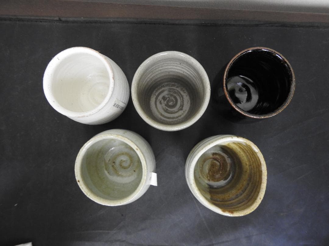 十三代中里太郎右衛門　唐津焼湯呑　5個　共箱　MA883