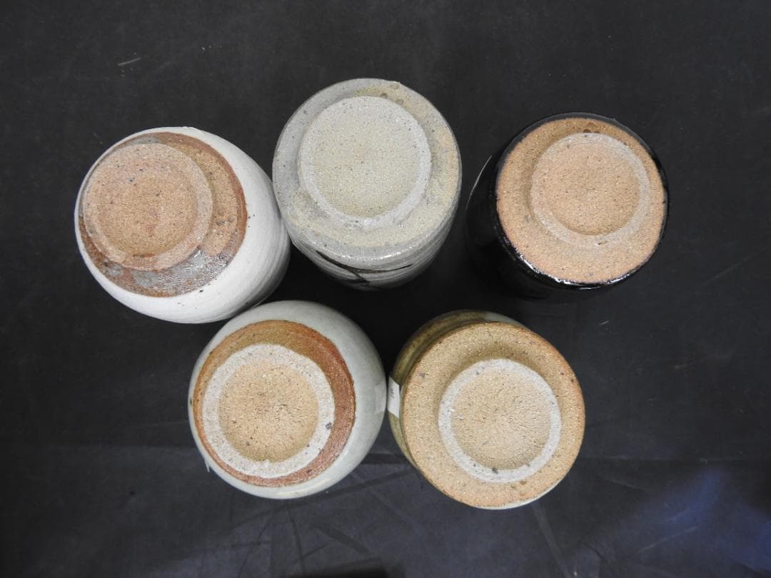 十三代中里太郎右衛門　唐津焼湯呑　5個　共箱　MA883