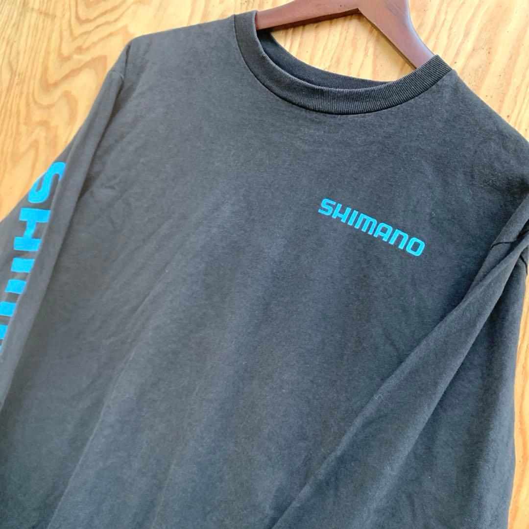 SHIMANO★シマノ★両面プリント★袖プリント★長袖★ロンT★フィッシング★M