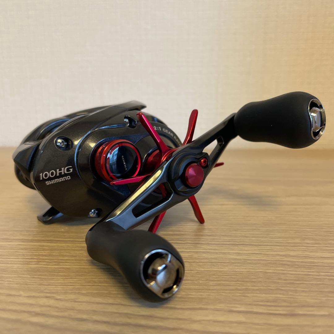 カシータスMGL100HG　ベイトリール　SLX　スコーピオン　メタニウム