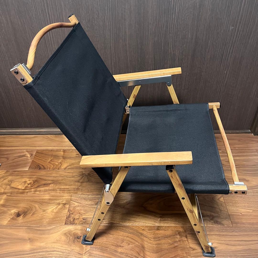 GROUSE グラウス アウトドアチェア キャンプチェア ローチェア ブラック