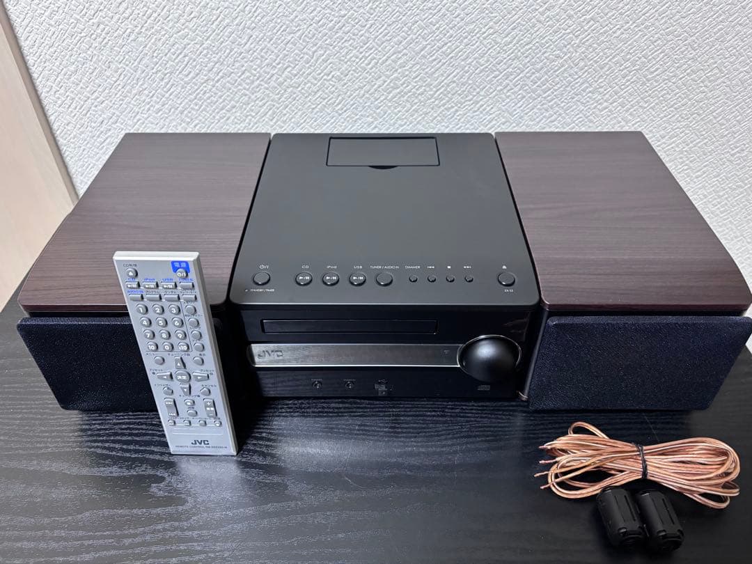 JVC CA-EXS3-B コンポ ウッドコーン、リモコン付
