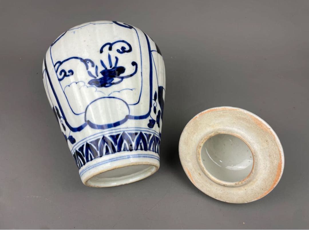 初だし 古伊万里 コレクター放出品 珍品 沈香壺 骨董品 有田焼 花瓶 未完成