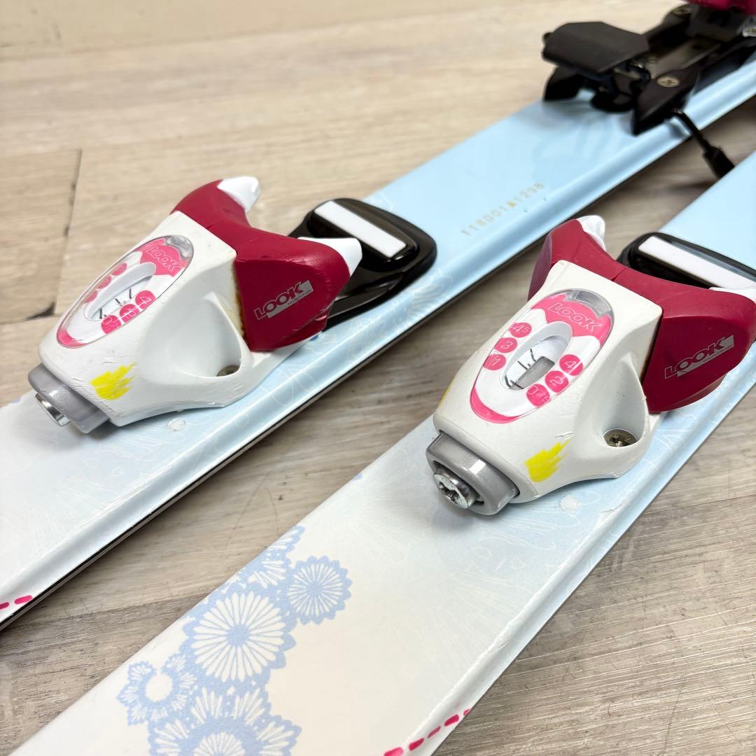 【キッズスキー】ハート スキーセット 118cm ブーツ 22〜22.5cm