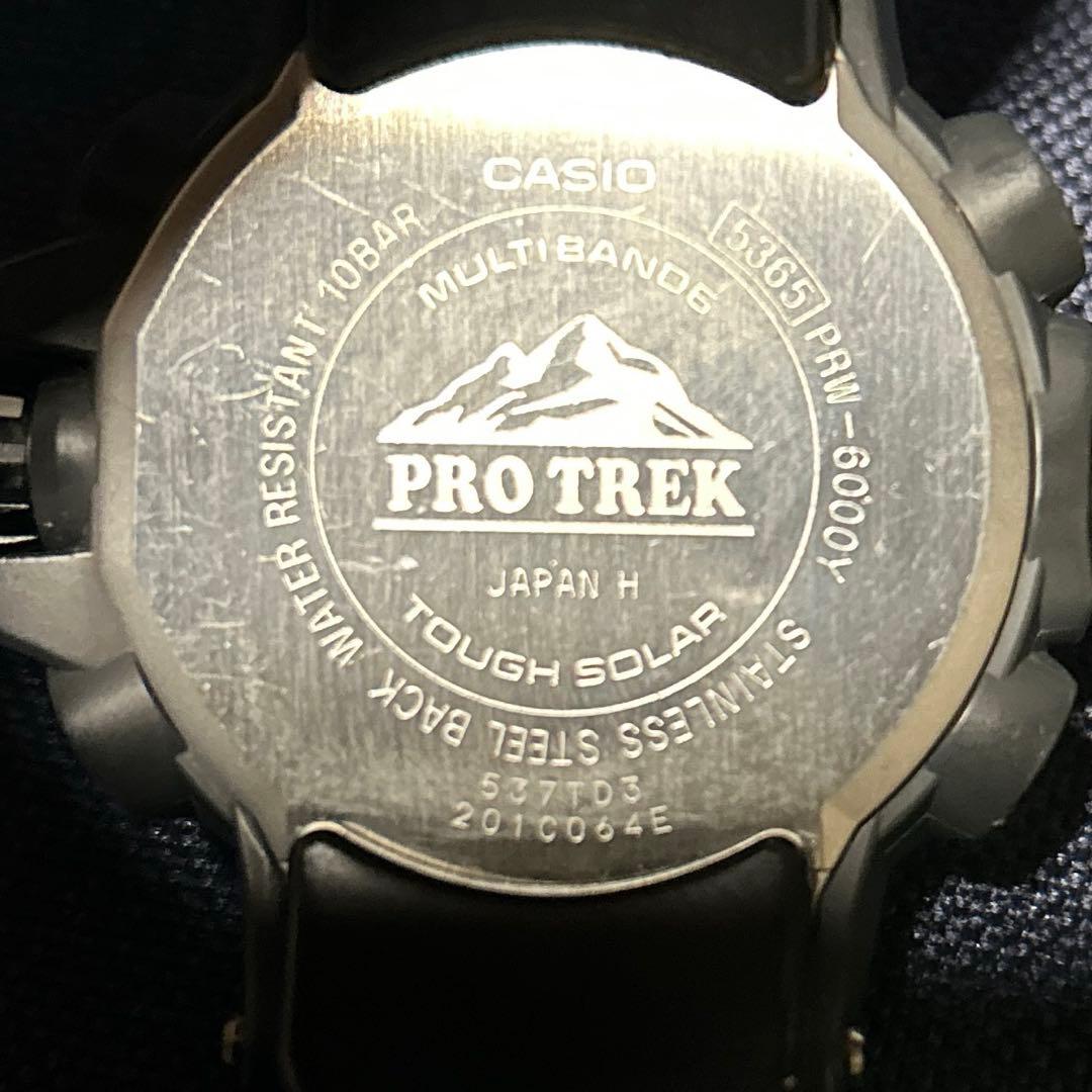 美品 CASIO PROTREK PRW-6000Y 電波ソーラー