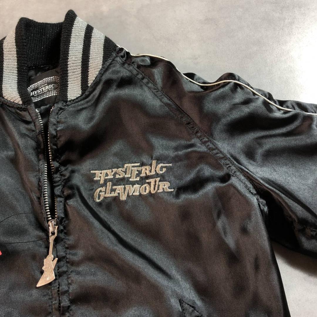 WQ233●HYSTERIC GLAMOUR : バイクガール刺繍 スカジャン