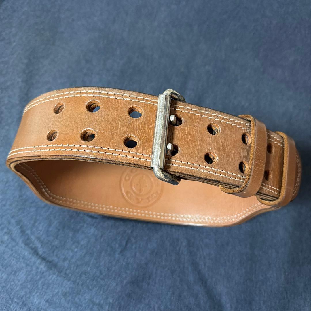 【美品】【Mサイズ】GOLD'S GYM プロレザーベルト