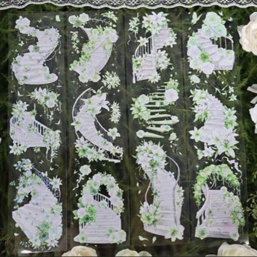 贝壳光 花梯 6cm×5m 海外マスキングテープ　海外マステ　階段