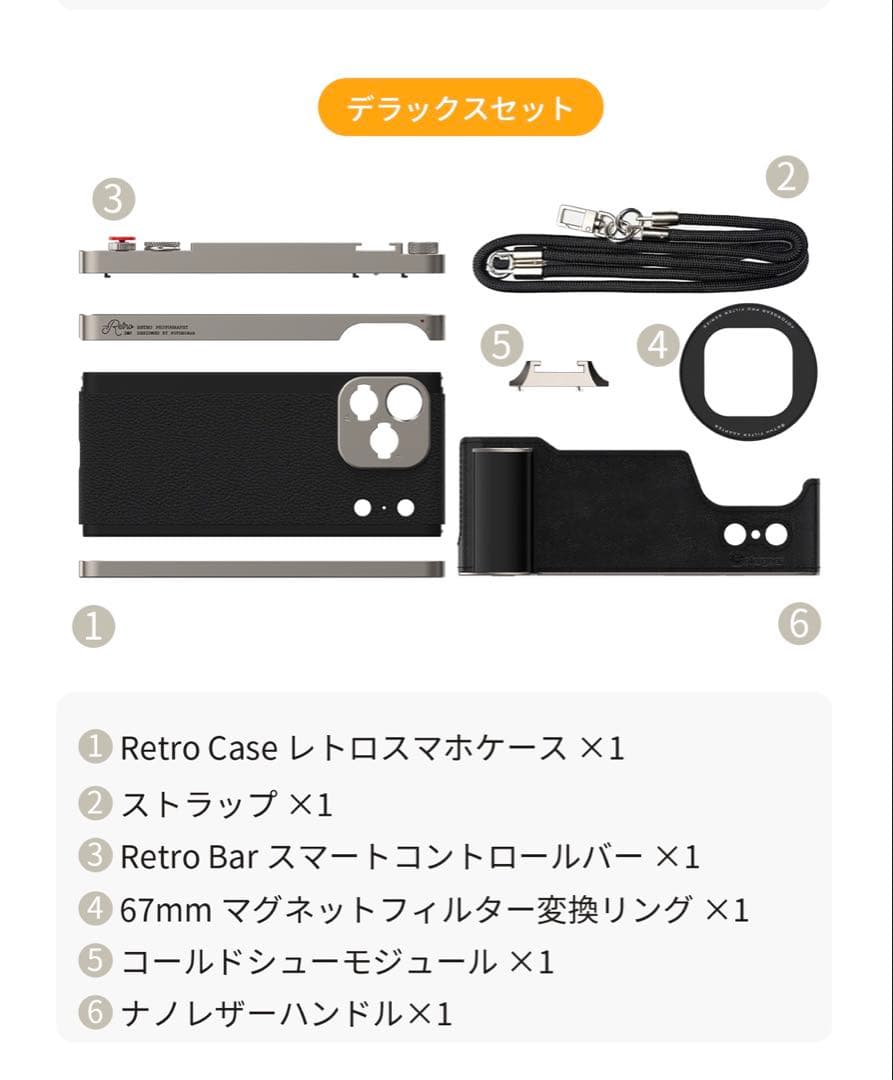 Fotorgear Retro DMF iPhone17 PROデラックスセット