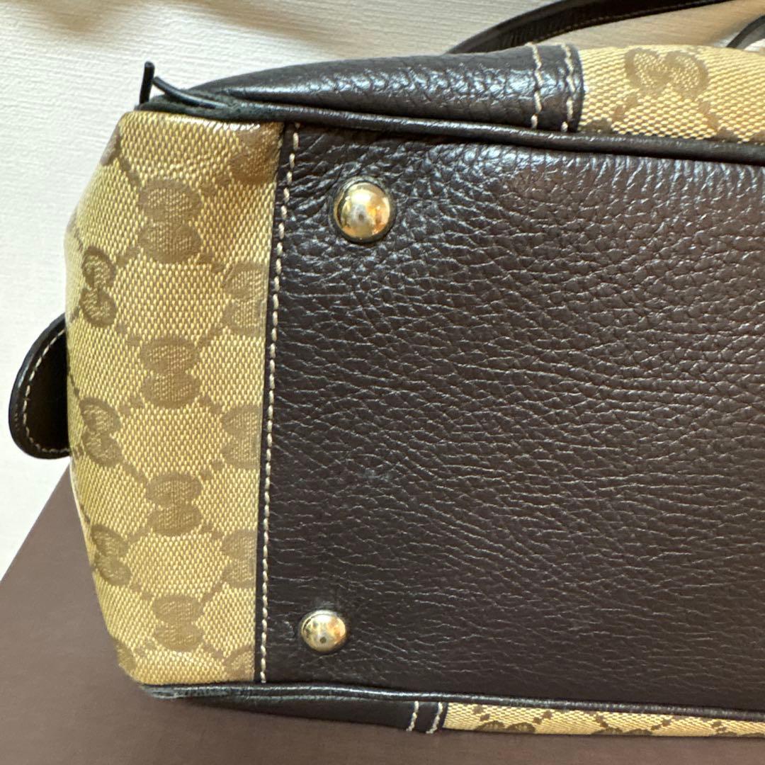 GUCCi GGマーク　クリスタル　シェリーライン　トートバッグ