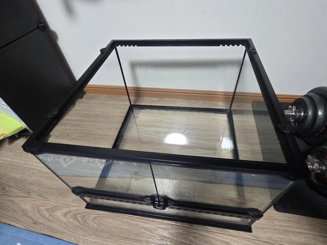 グラステラリウム45×45×30　暖突（上部ヒーター）つき