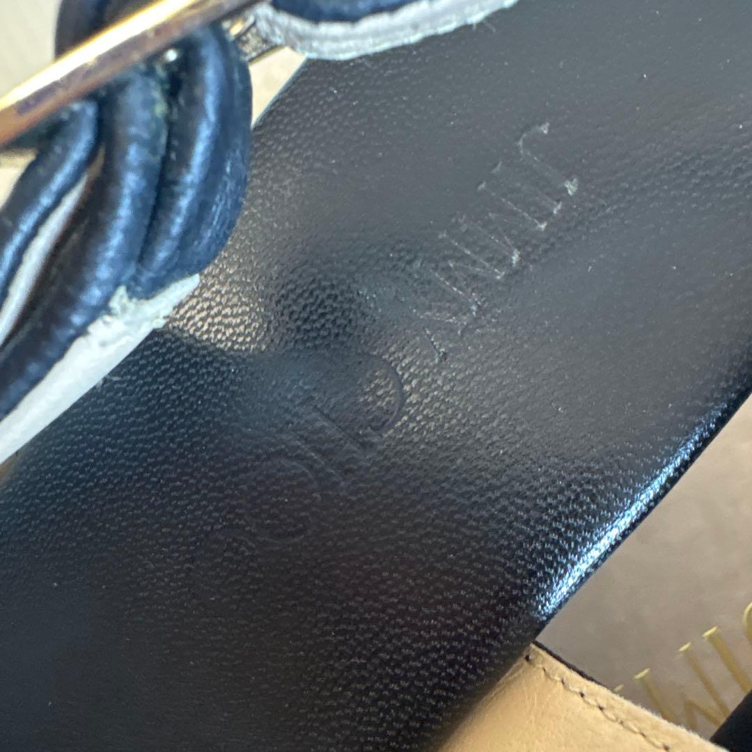 PHS  JIMMY CHOO ブラックオープントゥサンダル