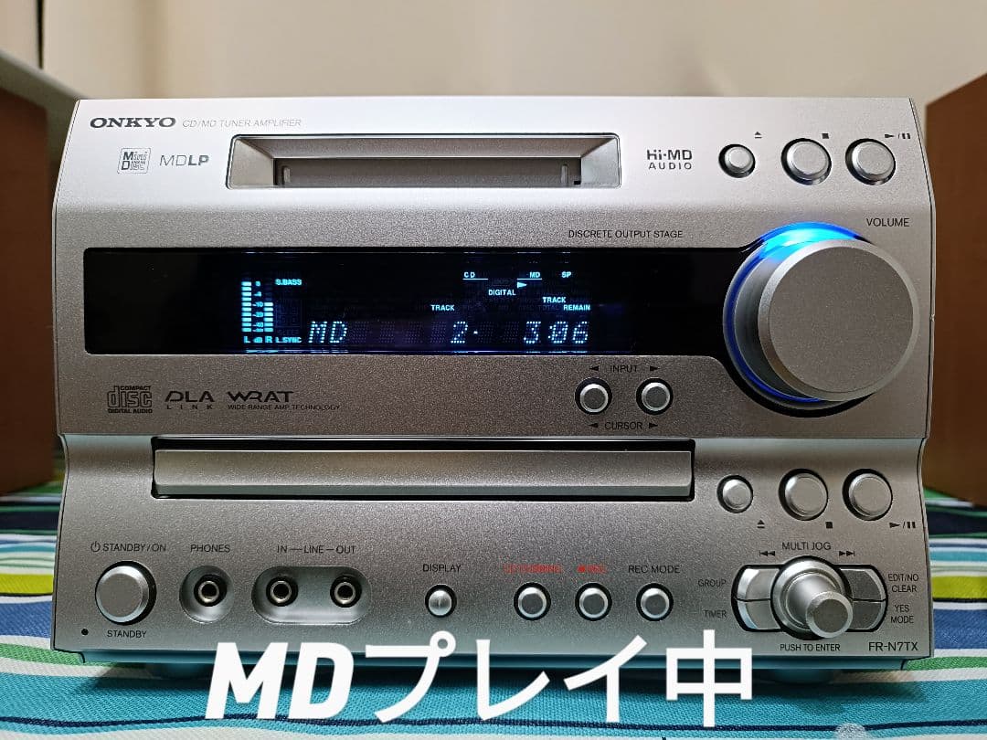 ONKYO FR-N7TX CD,MD,FM/AM　整備済完動品　リモコン付