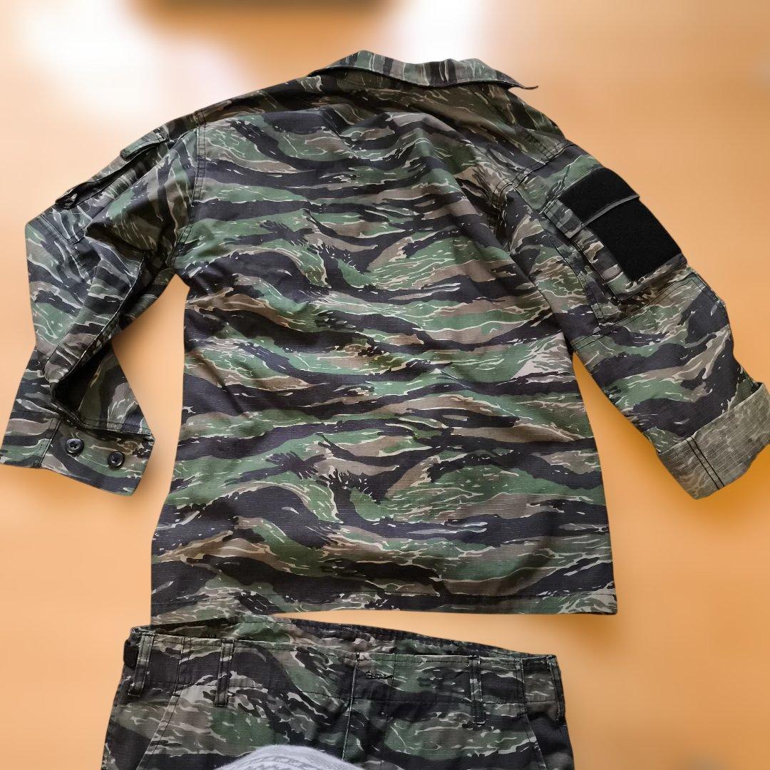 タイガーカモ　戦闘服上下　BDU リーコンチェストリグ新品付　S＆グラフ
