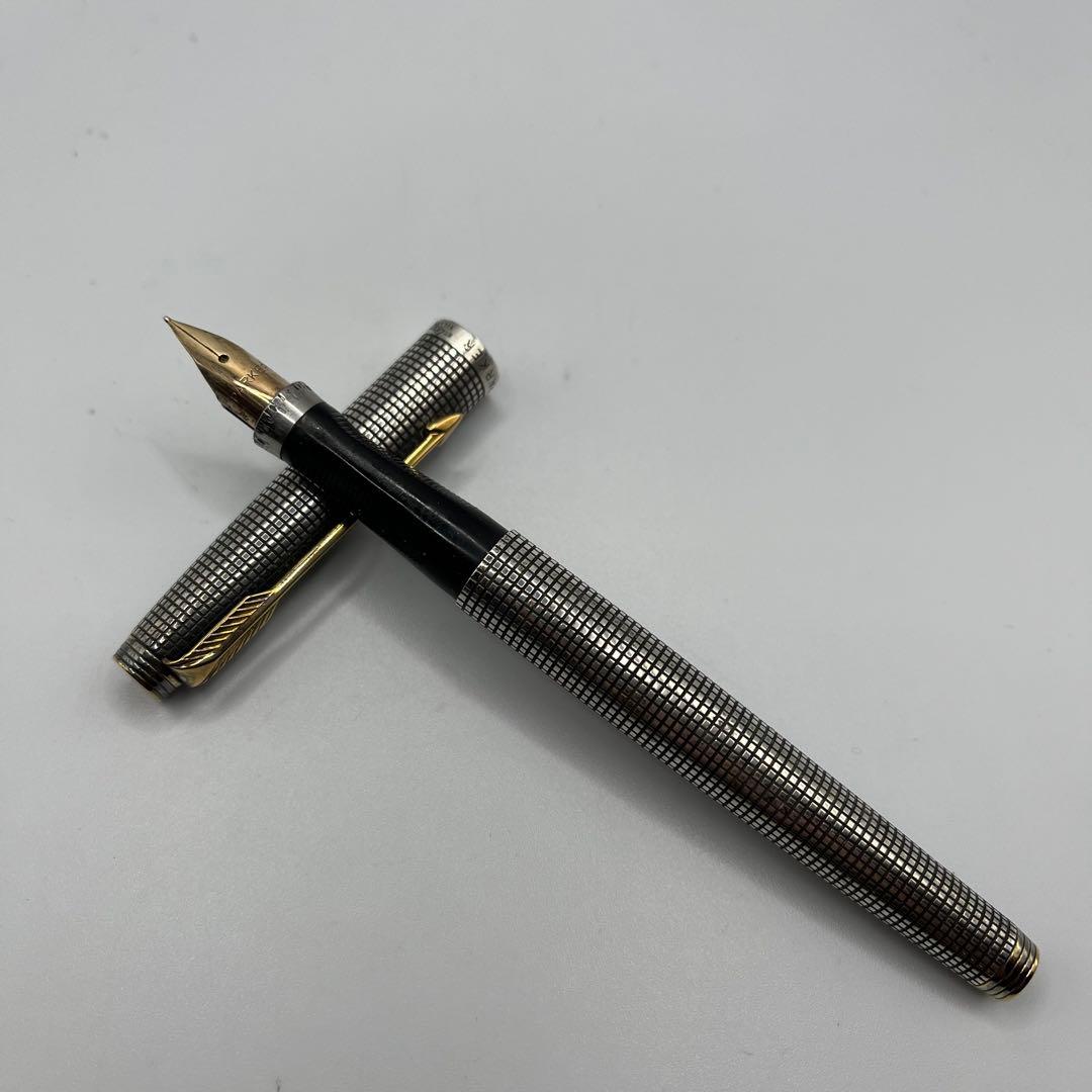 PARKER パーカー 万年筆 スターリングシルバー ペン先 14K F