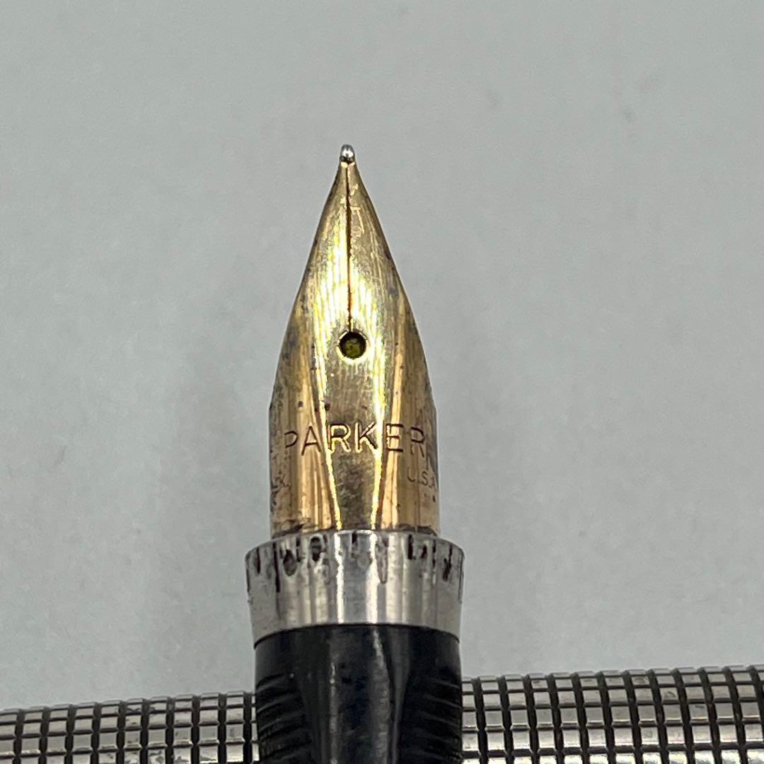 PARKER パーカー 万年筆 スターリングシルバー ペン先 14K F