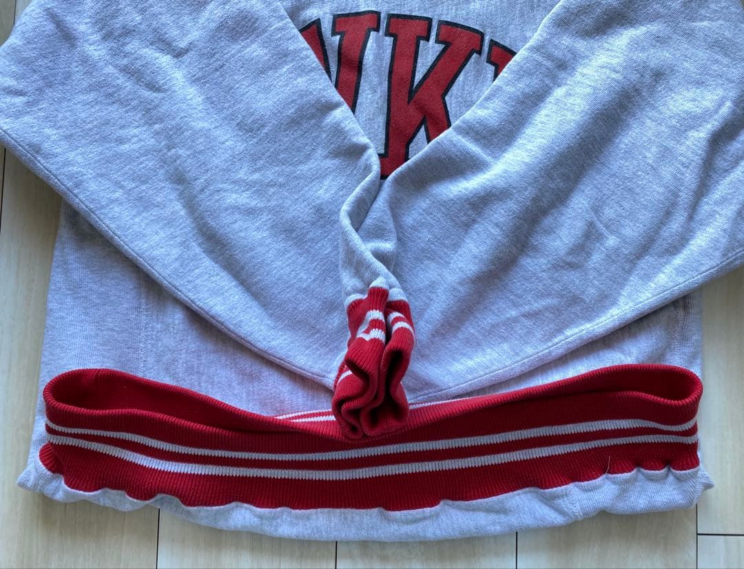 90s USA製 champion リバースウィーブ リブライン 大学ロゴ