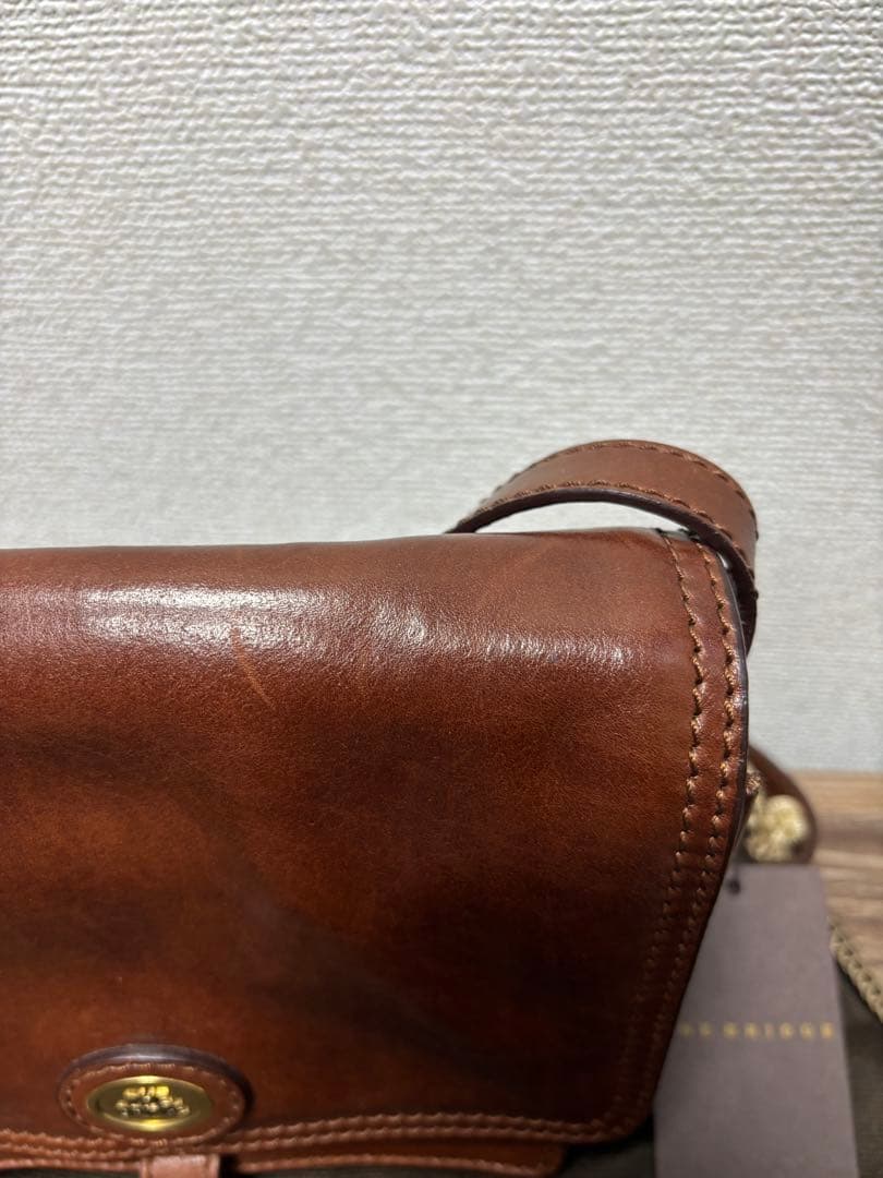THE BRIDGE　ザ・ブリッジ　ブラウンレザー　ショルダーバック