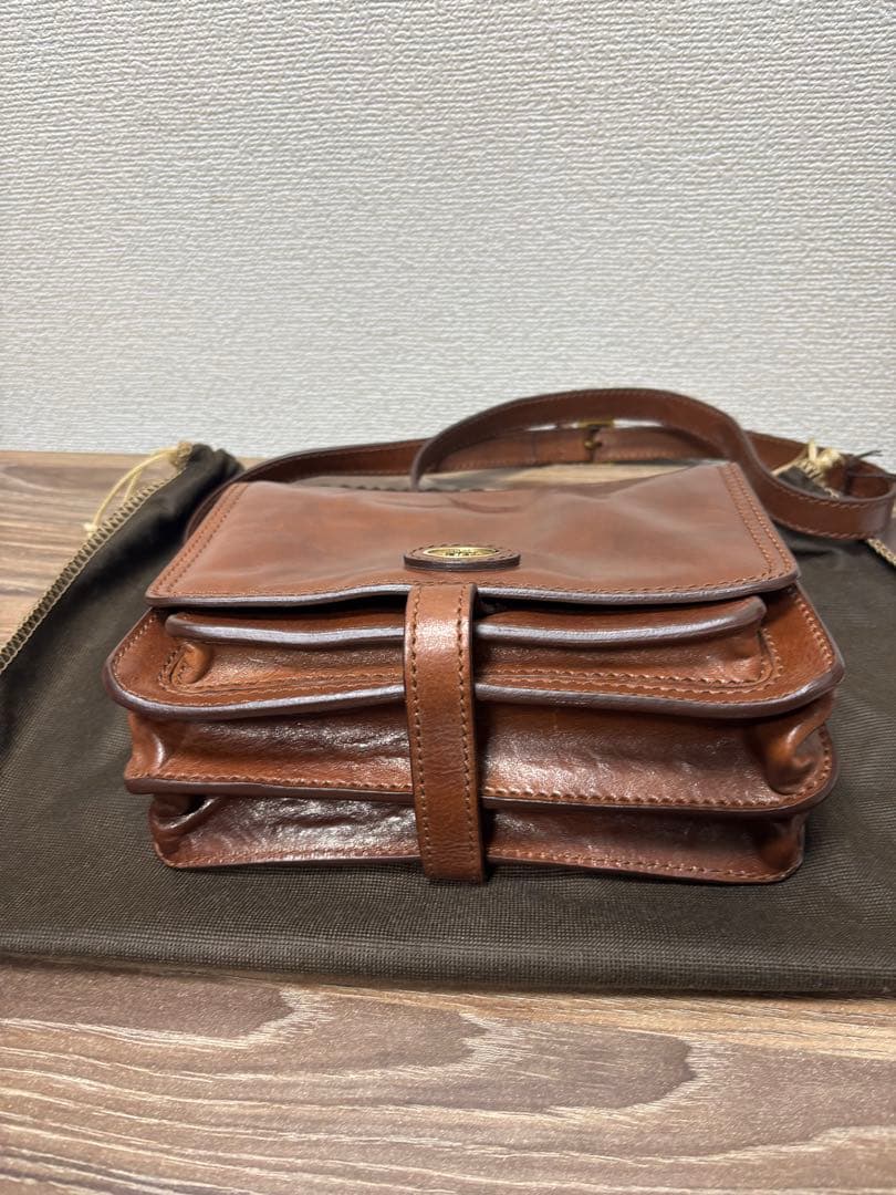 THE BRIDGE　ザ・ブリッジ　ブラウンレザー　ショルダーバック