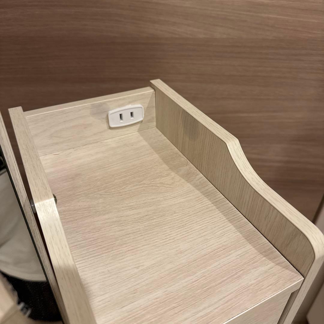 【sayuさま専用】全身鏡ドレッサーワゴン　ホワイト