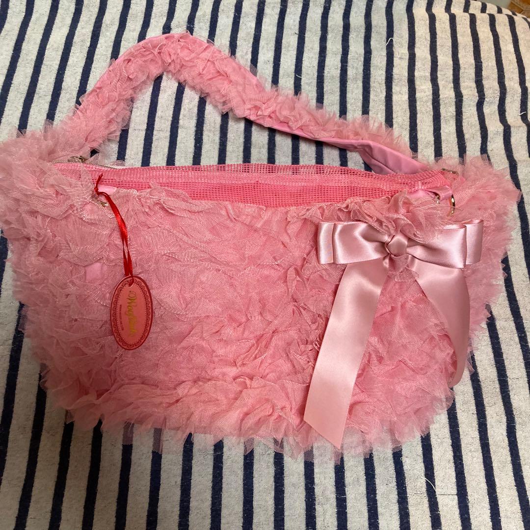 ウーフリンク WOOFLINK HUG ME BAG TULLE ピンク　新品