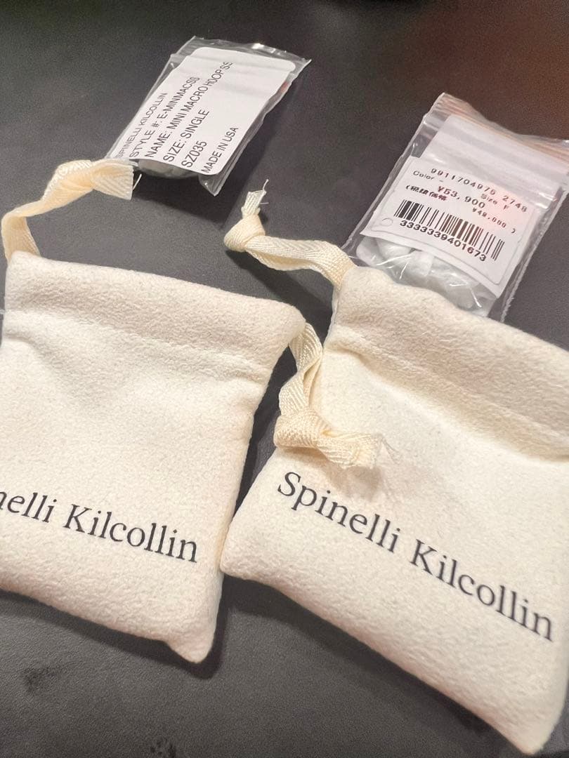 スピネリキルコリン　MINI MACROHOOP SILVER ピアス