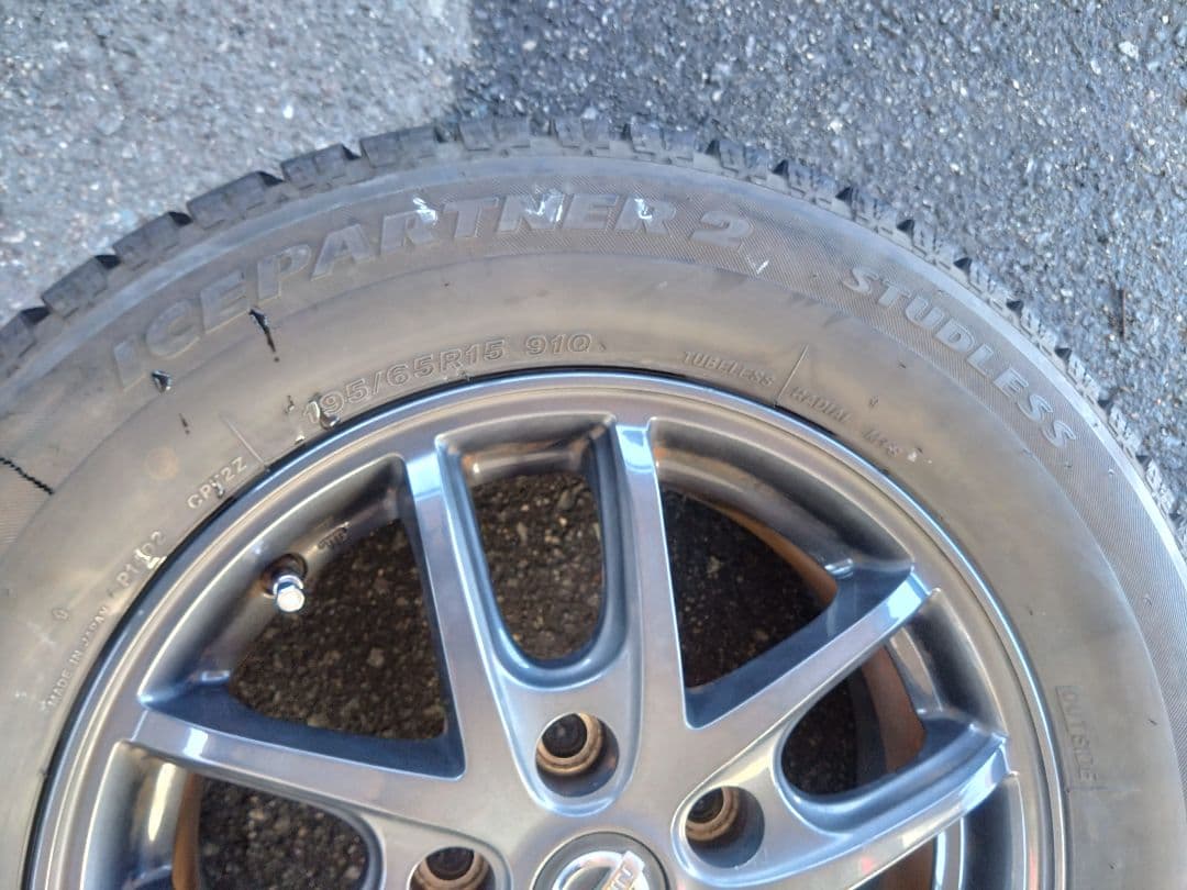 NISSAN 15インチ セレナC27純正 スタッドレスセット