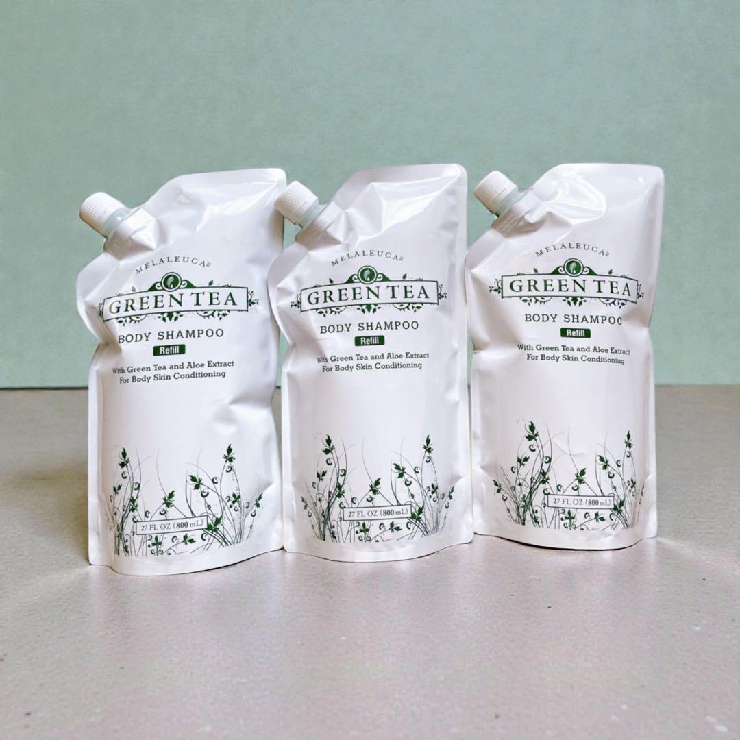 メラルーカ　ボディシャンプーグリーンティー800ml 詰め替え 3点セット