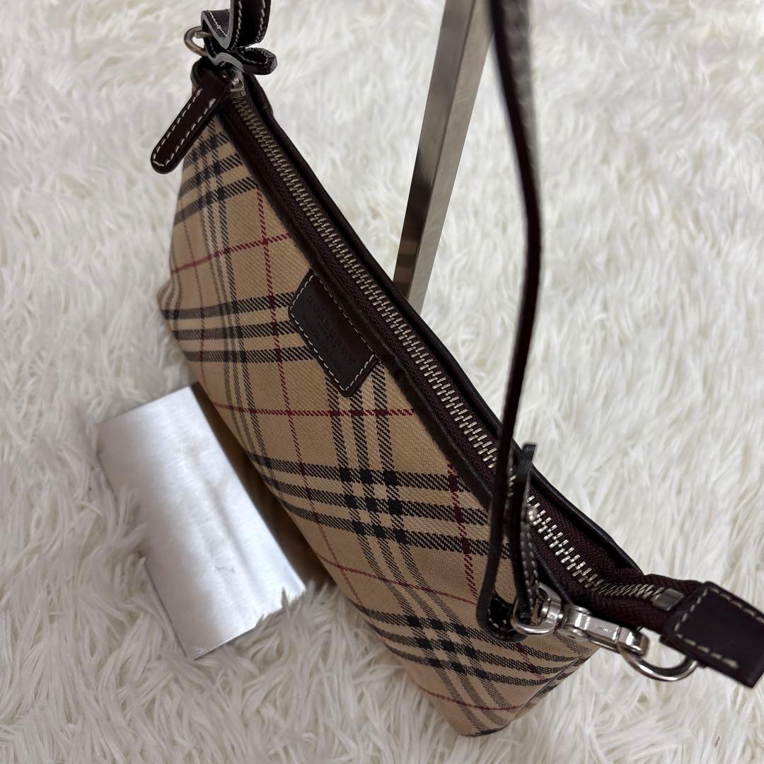 バーバリー ブルーレーベル ショルダーバッグ ノバチェック ポーチ 2way