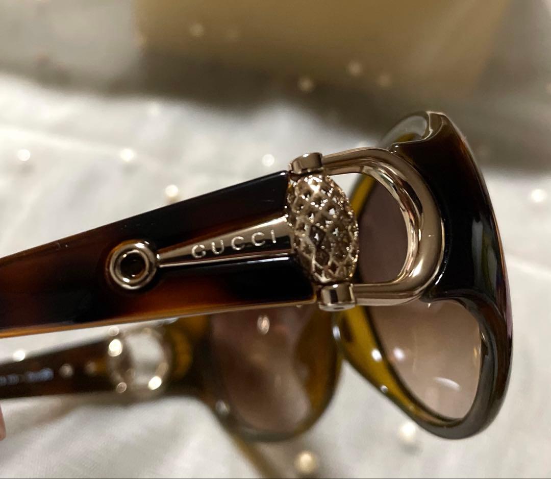 未使用品 GUCCI グッチ サングラス GG3726 ブラウン ベッコウ柄