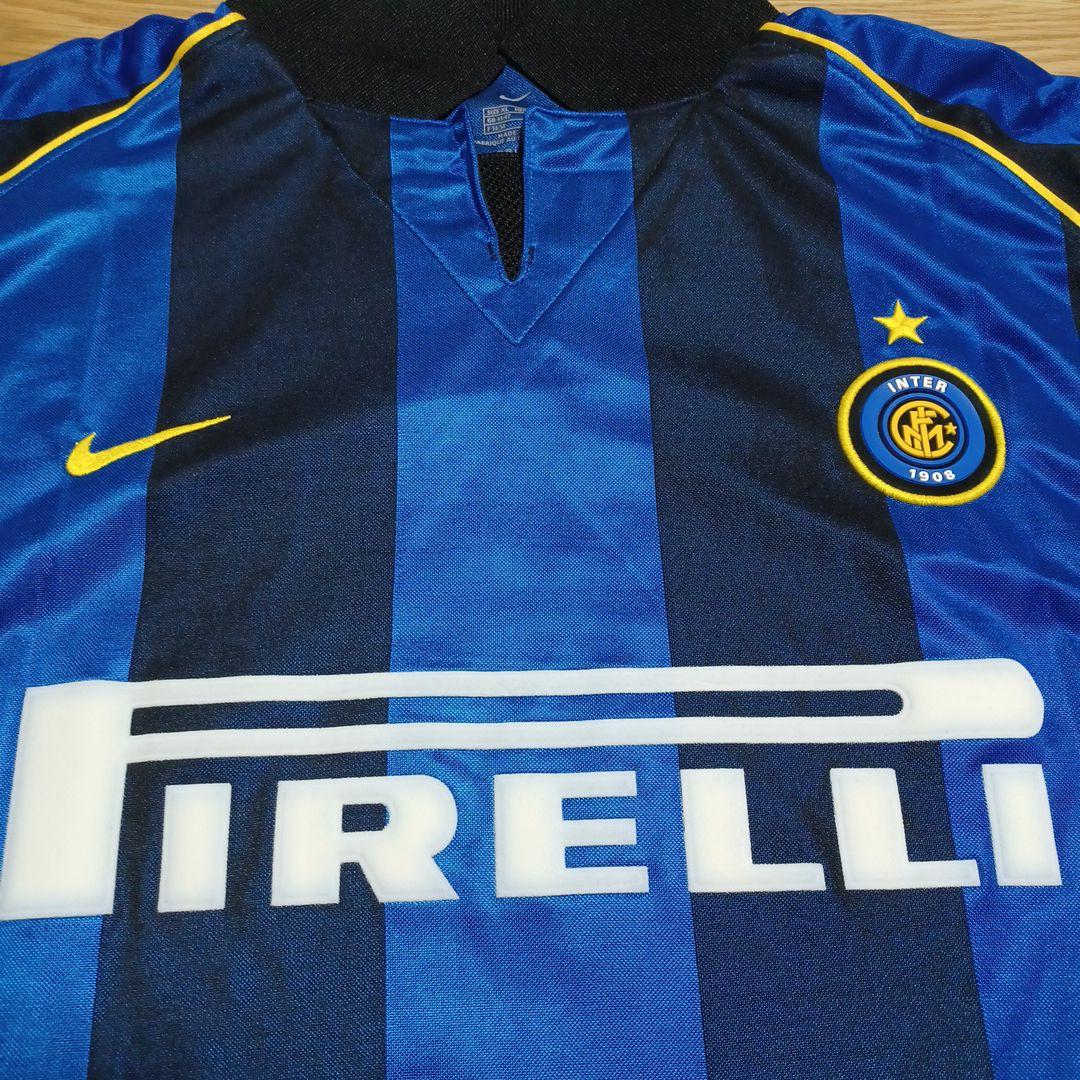 XLサイズ 正規品 00/01インテル ロナウド ナイキ カルチョパッチ付き