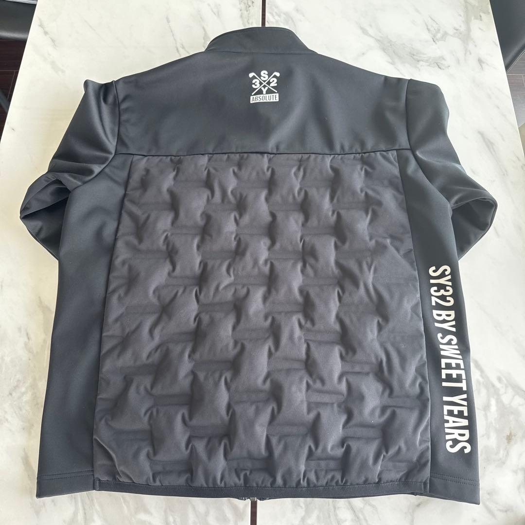 メンズ SY32 ABSOLUTE 黒 ゴルフ ダウンジャケット