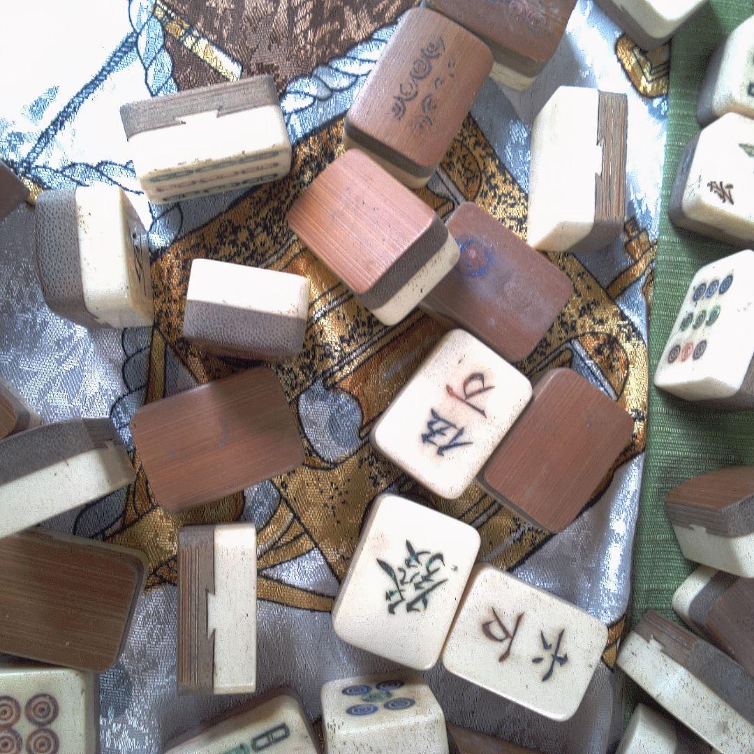 専用です。 木製麻雀牌セット 収納ボックス付き 蓋無し 汚れ