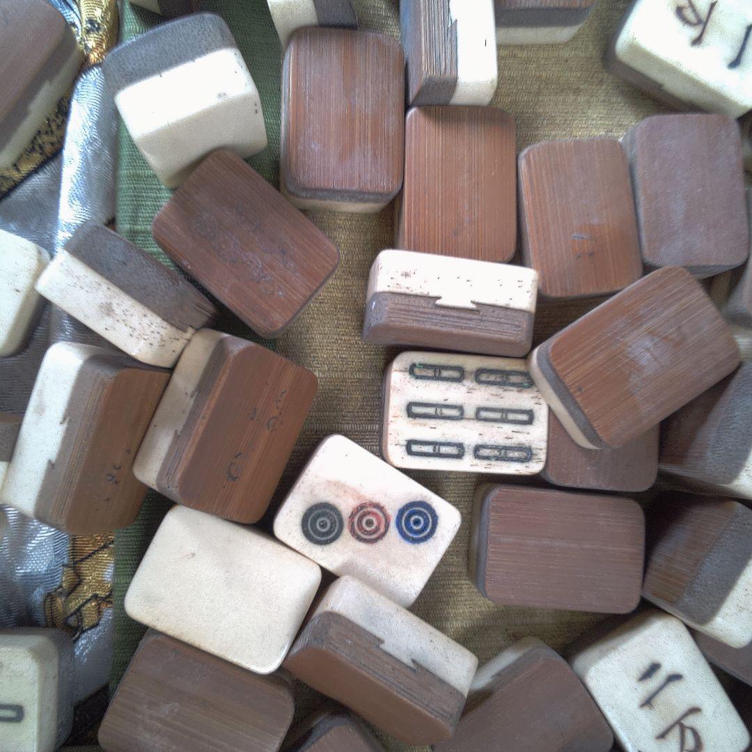 専用です。 木製麻雀牌セット 収納ボックス付き 蓋無し 汚れ