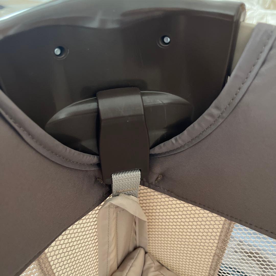 【ココネルエアー】ベージュ ベビーベッド 説明付き