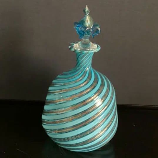 ベネチアンガラス　イタリア　ムラーノガラス　ボトル H26cm