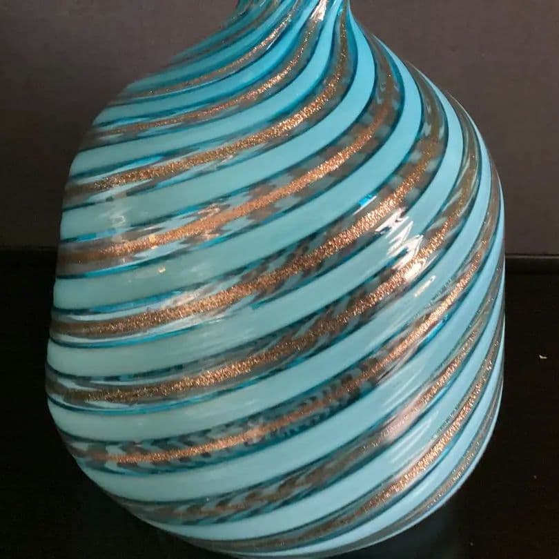 ベネチアンガラス　イタリア　ムラーノガラス　ボトル H26cm