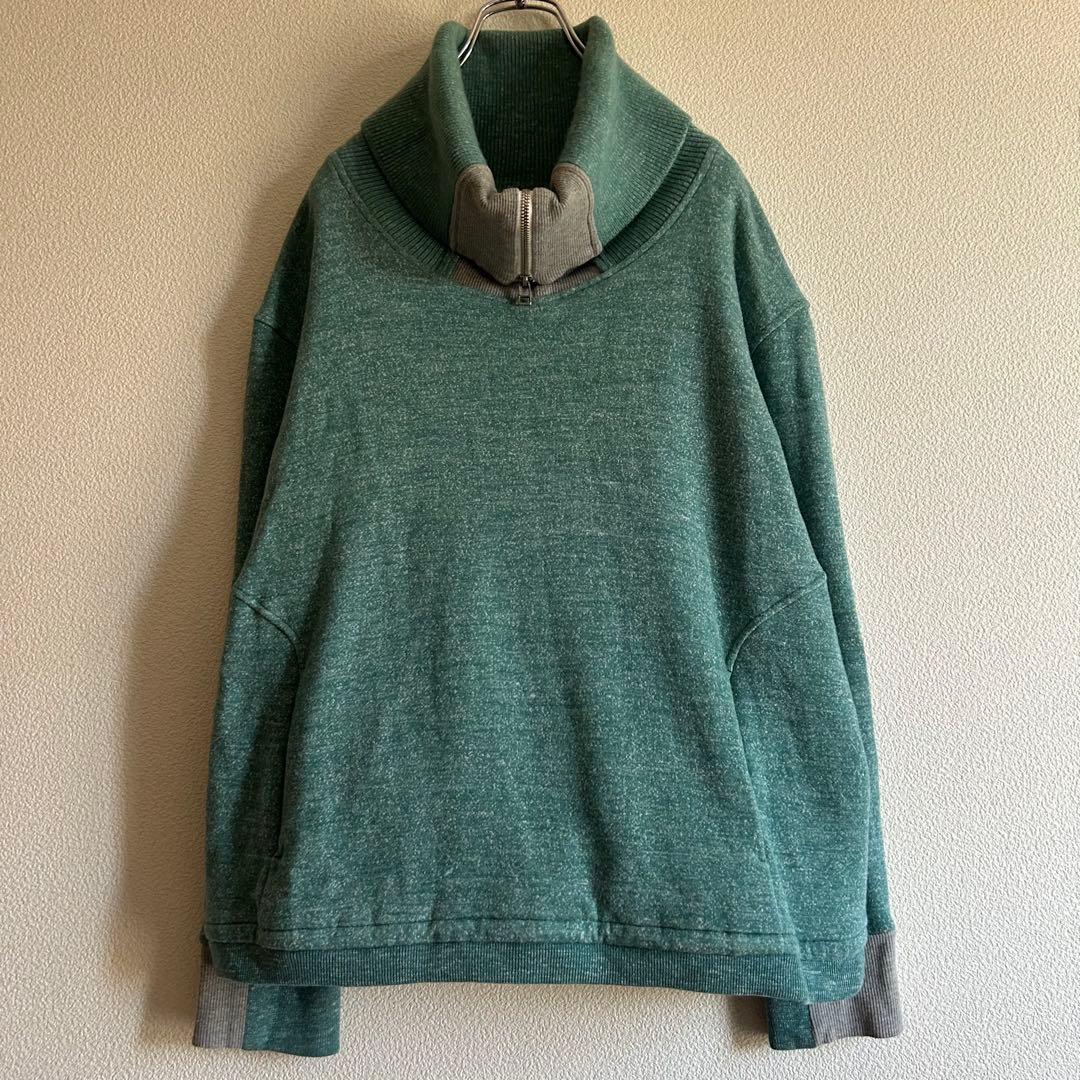 hatra ハトラ スウェット ハイネック ライトグリーン 最上もが M