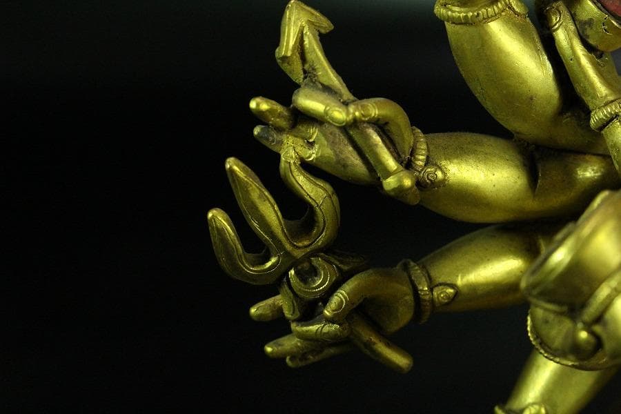 仏教美術 渡金 歓喜仏(K-A986)