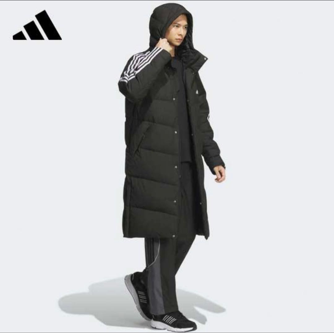 【新品値札付き】adidas メンズ　ダウンコート ベンチコート　ダックダウン