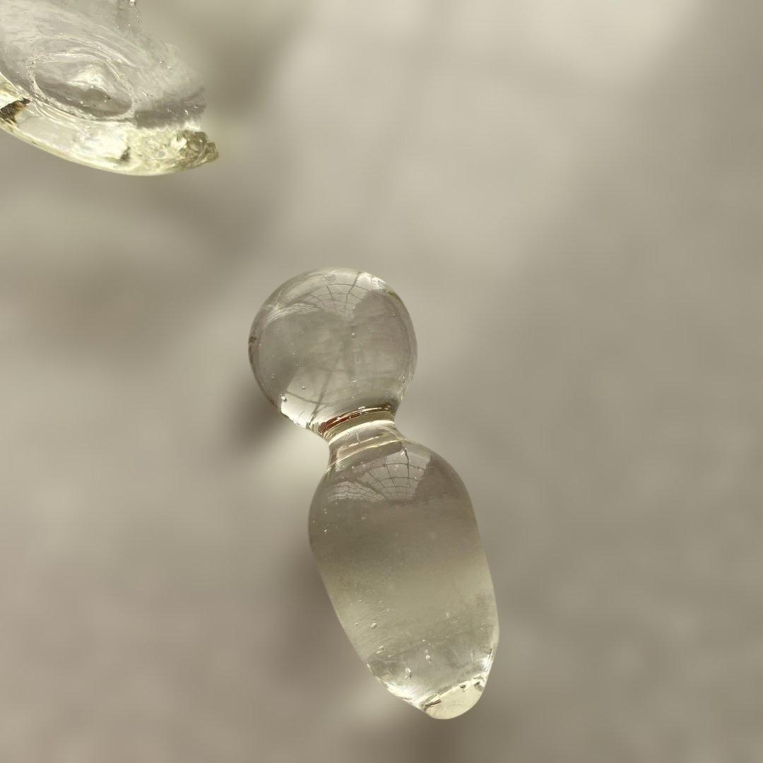 民藝　倉敷ガラス　小谷眞三さん　吹きガラス　醤油差し