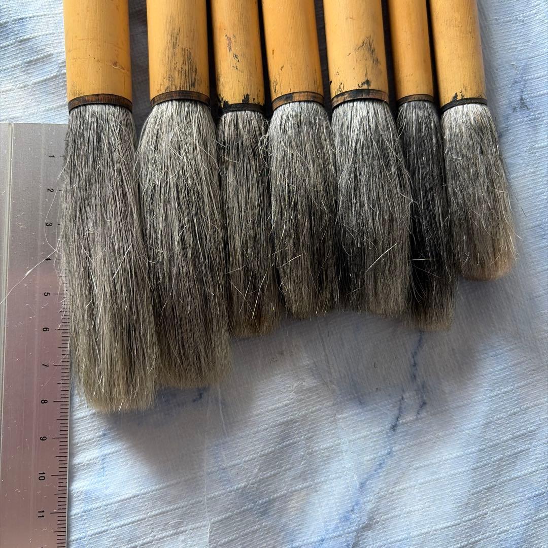 毛筆　古筆　中国　アンティーク　上海工藝　羊毛　中古筆