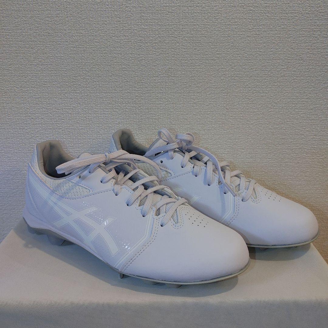 ASICS　野球　スパイク　25.0センチ ホワイト　高校野球対応
