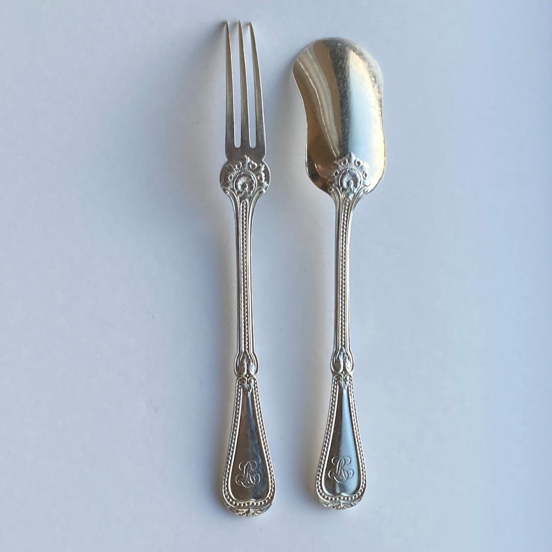 【ゆきだるま】Christofle⭐️スプーン　フォーク　２セット