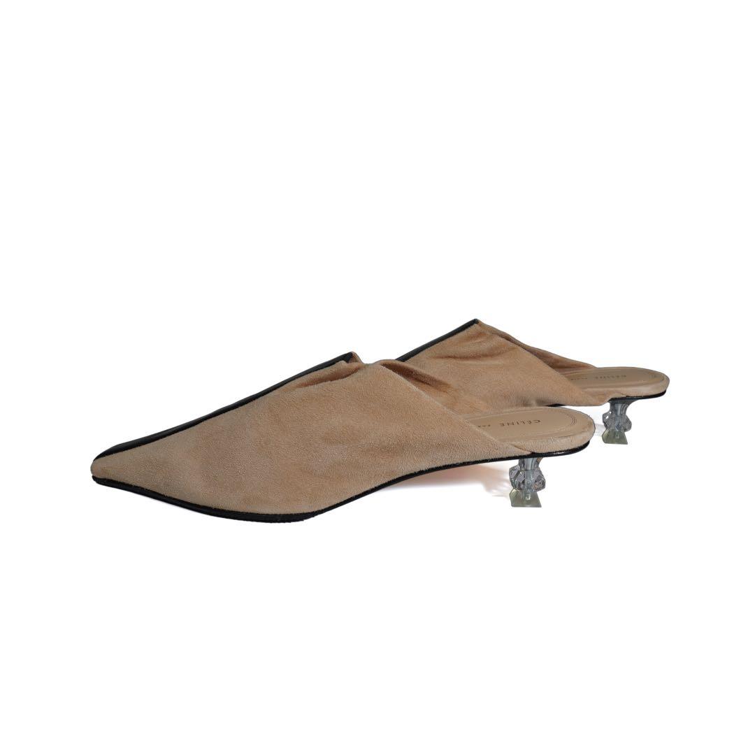 Celine セリーヌ フィービー ヒール パンプス クリスタル ミュール 靴