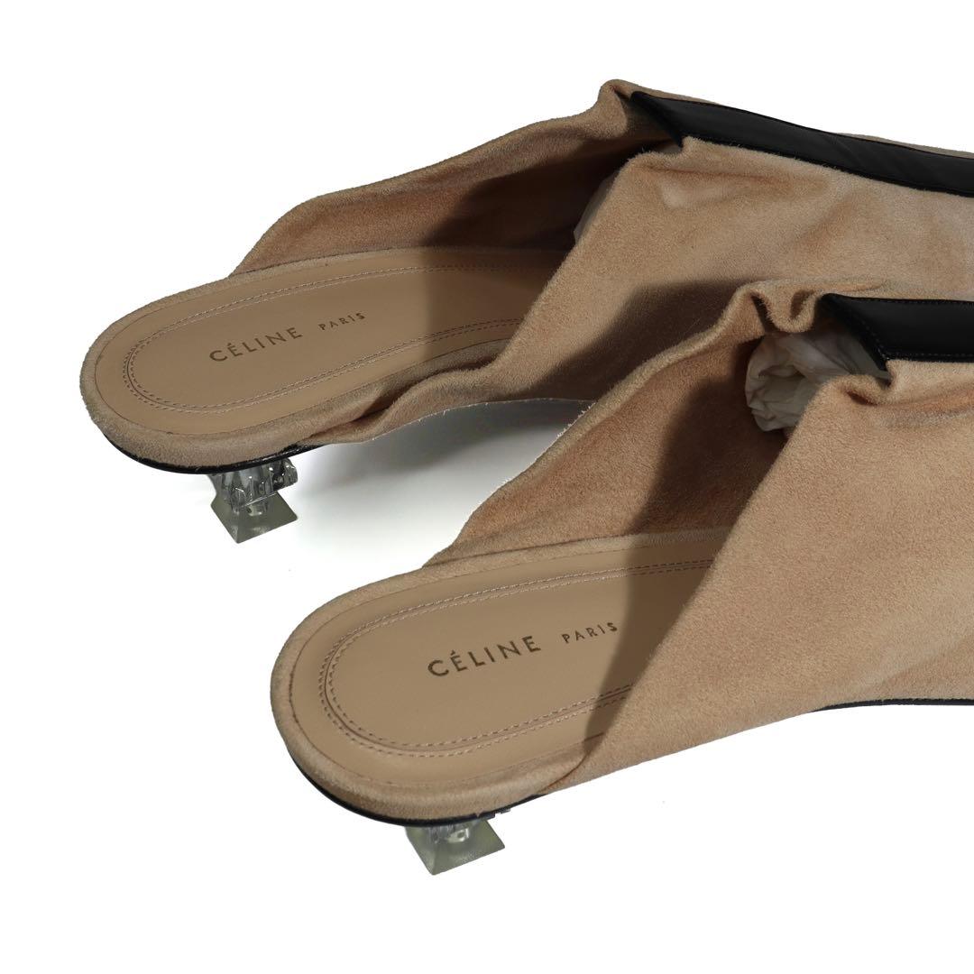 Celine セリーヌ フィービー ヒール パンプス クリスタル ミュール 靴