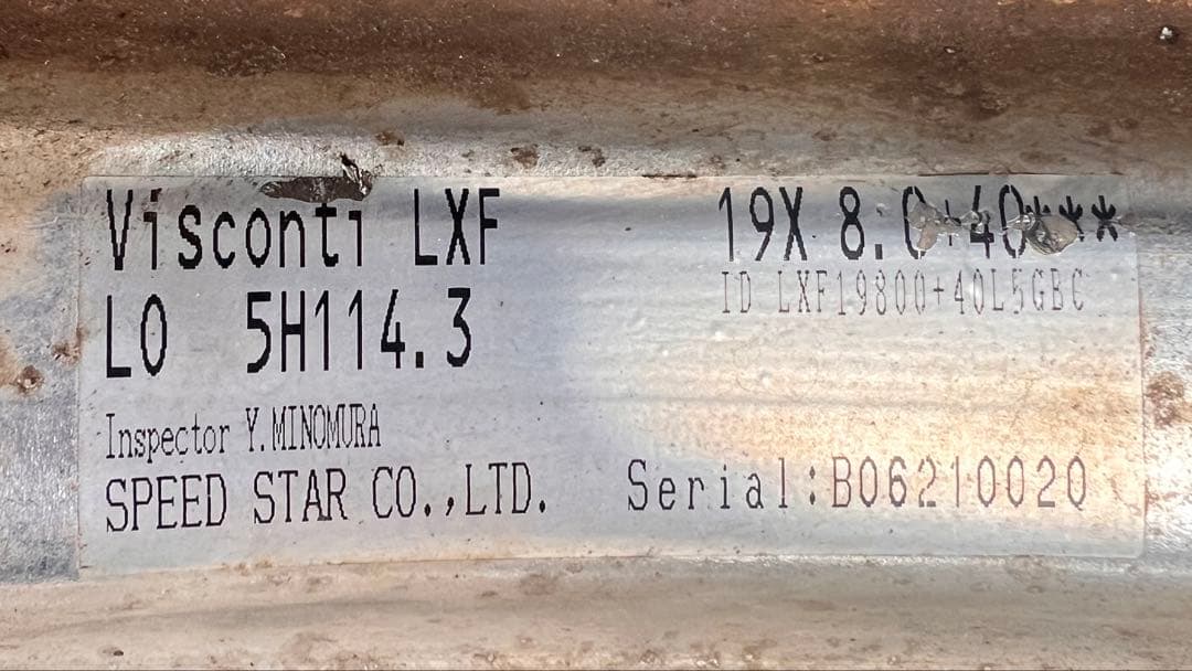 タイヤ・ホイール TANABE LXF Vienna 19x8J /8.5J 114.3 +40