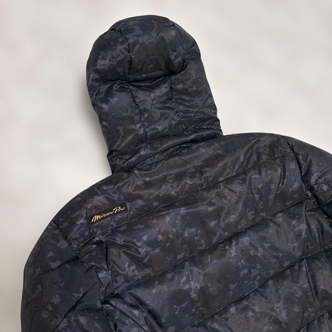 ミズノプロ Mizuno PRO ブラック リアルダウンロングコート Oサイズ