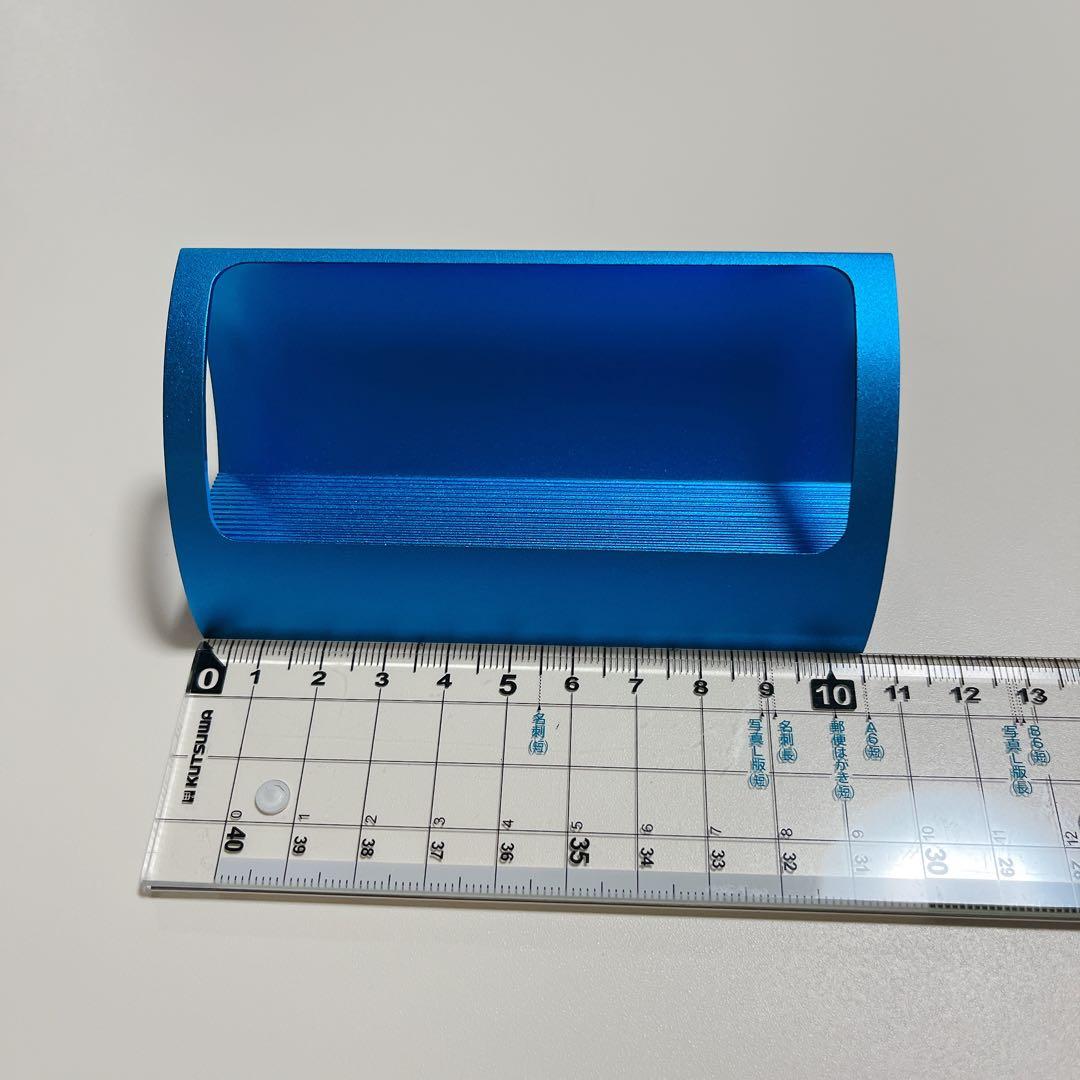 デスク用 カード 収納 ラック　ブルー