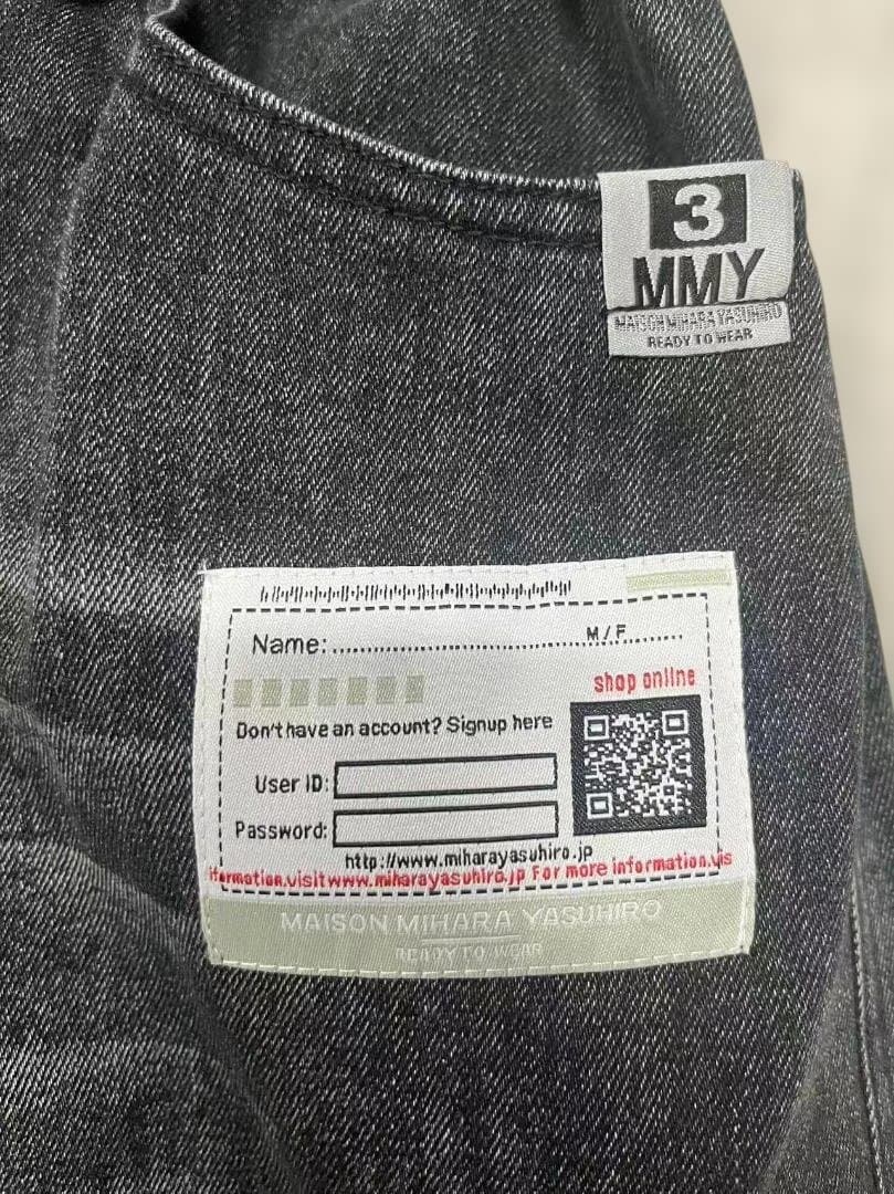 パンツ MaisonMIHARAYASUHIRO Sticker PrintsDenim